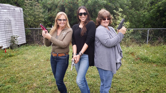 Sister preparing for battle